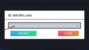 Parental control settings panel and password entry screen on iptv smarters pro