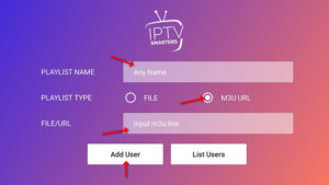 TV series library interface showing shows and season folders on iptv smarters pro