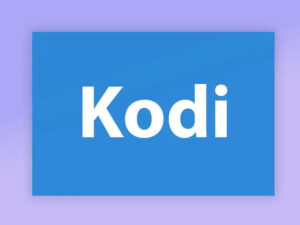Main interface home screen of the kodi media player application showing the system navigation menu