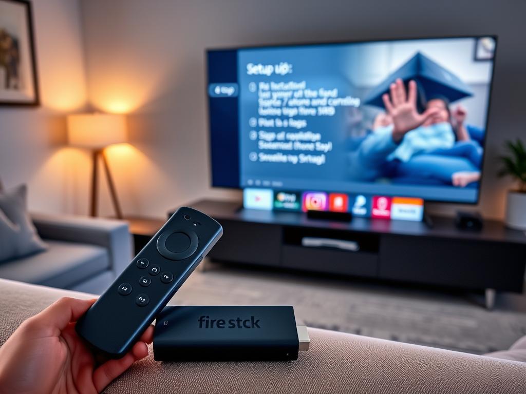 Fire Stick TV setup process