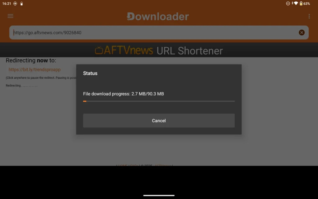 Main interface of the loaded iptv trends app displaying user profile selections and content categories