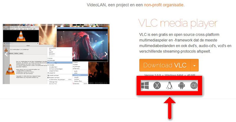 Media control dashboard displaying an active network streaming configuration panel inside vlc media player